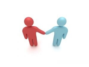 plasticine couple holding hands