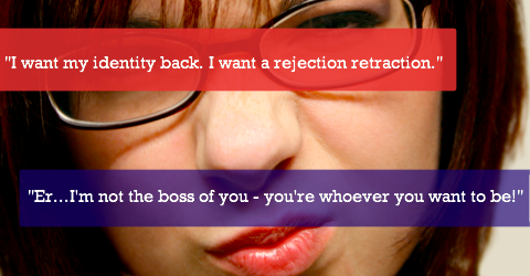 quit seeking a rejection retraction