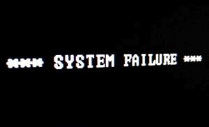 system failure on MS Dos screen
