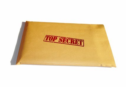 package saying top secret