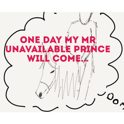One day my Mr Unavailable prince will come.... - man on a white horse