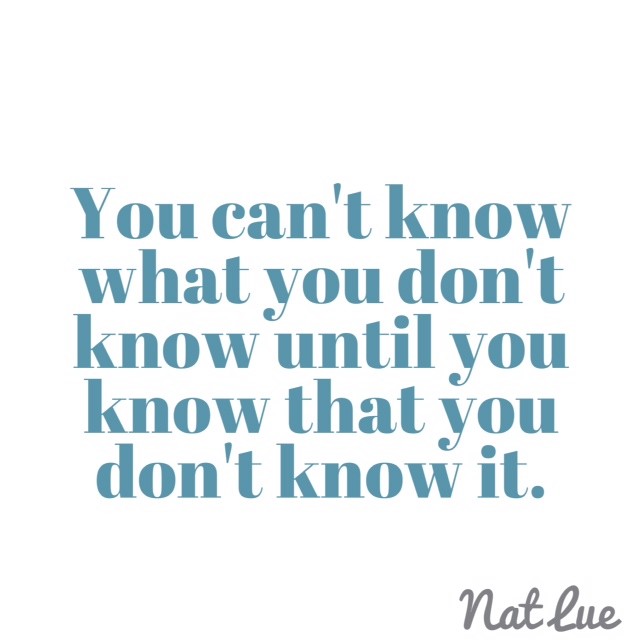 On Intuition: You can't know what you don't know until you know that you don't know it