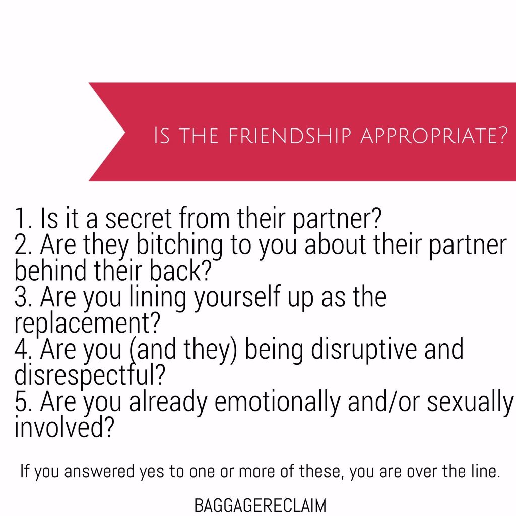 Is the friendship appropriate?